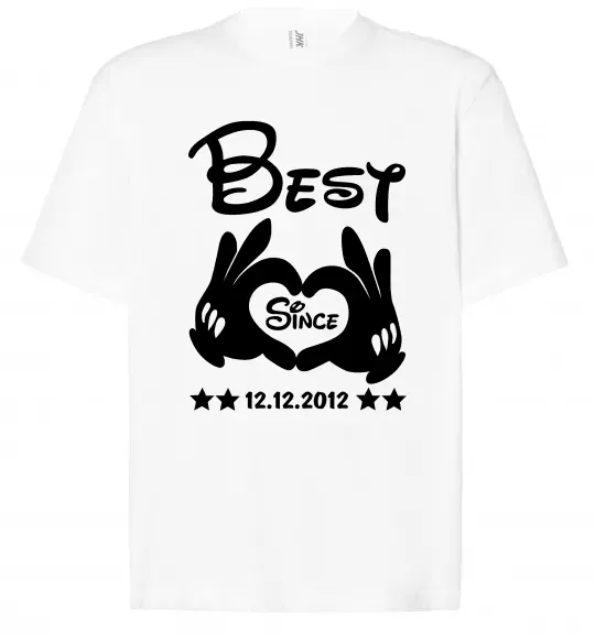 Футболка Оверсайз Disney best since Белый фото