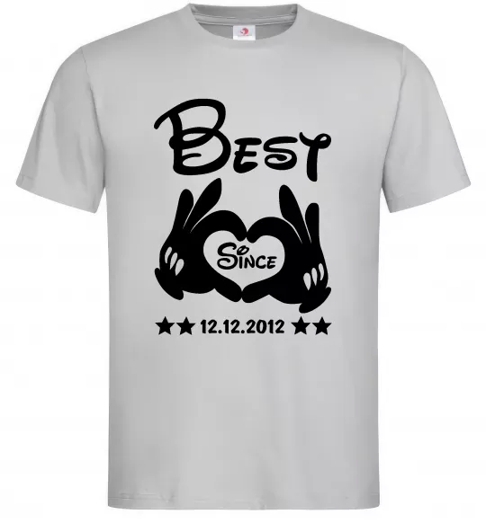 Мужская футболка Disney best since Серый фото