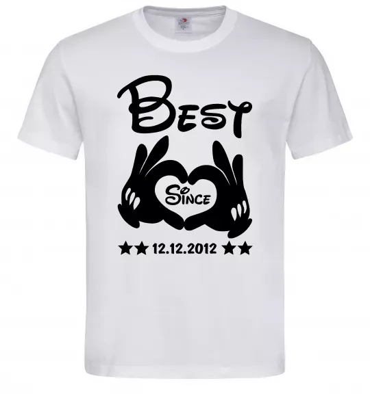 Мужская футболка Disney best since Белый фото