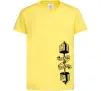 Дитяча футболка No pain, no gain Штанга Лимонний фото
