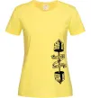 Жіноча футболка No pain, no gain Штанга Лимонний фото