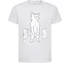 Детская футболка Кіт з штангою Белый фото