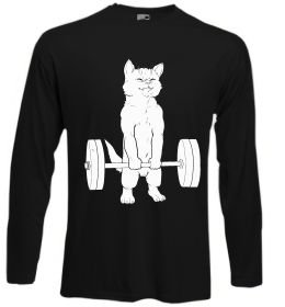 Лонгслив Кіт з штангою