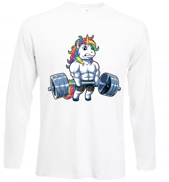Лонгслив Єдиноріг з штангою Белый фото
