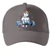 Кепка Єдиноріг з штангою Сірий фото