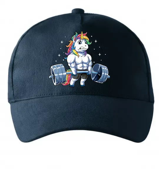 Кепка Єдиноріг з штангою Темно-синій фото