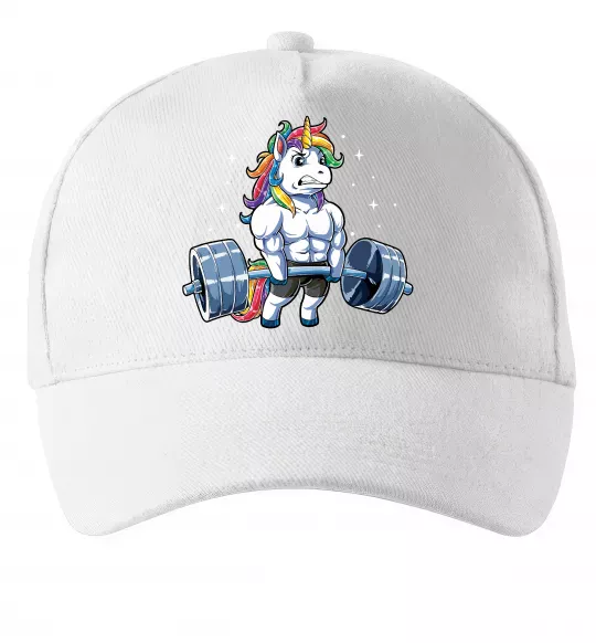 Кепка Єдиноріг з штангою Білий фото