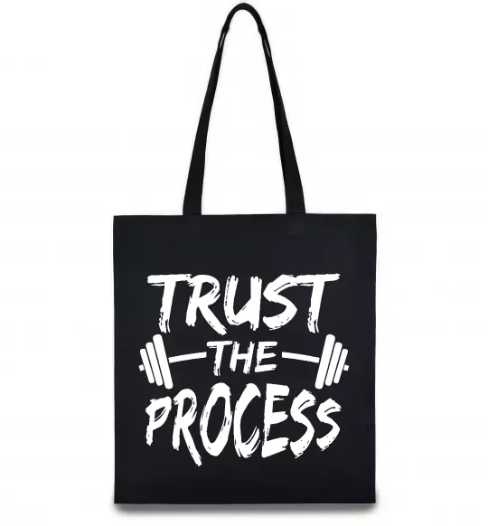 Еко-сумка Trust the process Чорний фото
