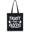 Еко-сумка Trust the process Чорний фото