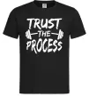 Чоловіча футболка Trust the process Чорний фото