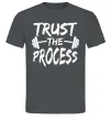 Чоловіча футболка Trust the process Графіт фото