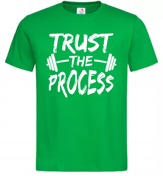 Чоловіча футболка Trust the process Зелений фото