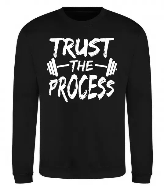 Світшот Trust the process Чорний фото