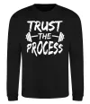 Світшот Trust the process Чорний фото