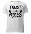 Чоловіча преміум футболка Trust the process Білий фото