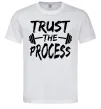 Чоловіча футболка Trust the process Білий фото