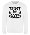 Світшот Trust the process Білий фото