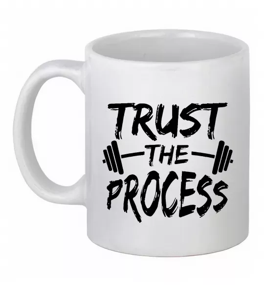 Чашка керамічна Trust the process Білий фото