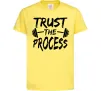 Дитяча футболка Trust the process Лимонний фото