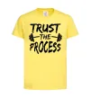 Детская футболка Trust the process Лимонный фото