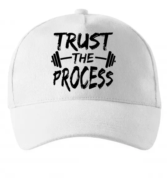 Кепка Trust the process Білий фото