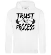 Чоловіча толстовка (худі) Trust the process Білий фото