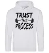 Чоловіча толстовка (худі) Trust the process Сірий меланж фото