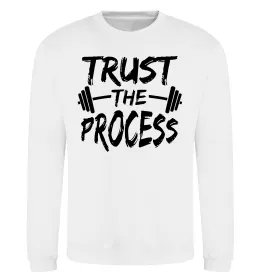 Світшот Trust the process Білий фото