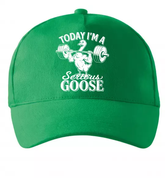 Кепка Today i`m a serious goose Зелений фото