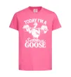 Детская футболка Today i`m a serious goose Ярко-розовый фото