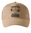Кепка Today i`m a serious goose Песочный фото