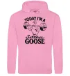 Мужская толстовка (худи) Today i`m a serious goose Розовый фото
