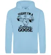 Жіноча толстовка (худі) Today i`m a serious goose Блакитний фото