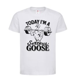 Детская футболка Today i`m a serious goose