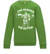 Детский Свитшот The heavier the better Лаймовый фото