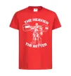 Детская футболка The heavier the better Красный фото