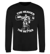 Світшот The heavier the better Чорний фото