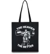 Еко-сумка The heavier the better Чорний фото