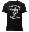 Чоловіча преміум футболка The heavier the better Чорний фото