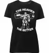 Жіноча преміум футболка The heavier the better Чорний фото
