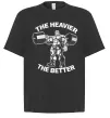 Футболка Оверсайз The heavier the better Черный Футболка Оверсайз The heavier the better Черный фото