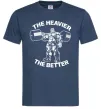 Чоловіча футболка The heavier the better Темно-синій фото