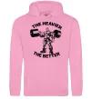 Мужская толстовка (худи) The heavier the better Розовый фото