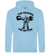 Женская толстовка (худи) The heavier the better Голубой фото