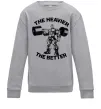 Детский Свитшот The heavier the better Серый меланж фото