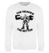 Світшот The heavier the better Білий фото