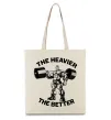 Еко-сумка The heavier the better Бежевий фото