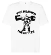 Футболка Оверсайз The heavier the better Белый Футболка Оверсайз The heavier the better Белый фото