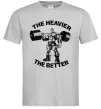 Чоловіча футболка The heavier the better Сірий фото