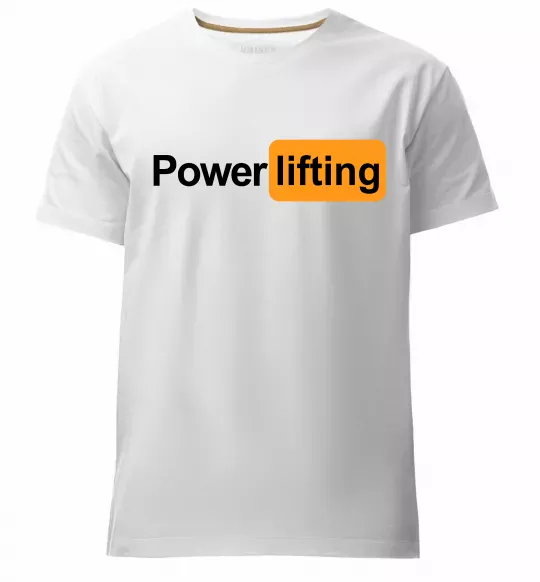 Чоловіча преміум футболка Powerlifting hub Білий фото